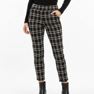 Liverpool LA Mabel Stovepipe Plaid Pants Size L NWT